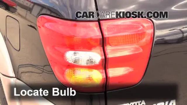 2002 Toyota Sequoia SR5 4.7L V8 Luces Luz de giro trasera (reemplazar foco)